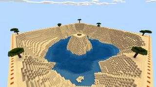 Screenshot of the Minecraft Bedrock Marketplace product Fishing Block created by Blocks First.