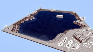 Screenshot of the Minecraft Bedrock Marketplace product Fishing Block created by Blocks First.