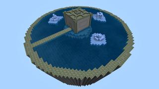 Screenshot of the Minecraft Bedrock Marketplace product Fishing Block created by Blocks First.