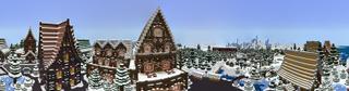Panorama of the Minecraft Bedrock Marketplace product Holiday in Winterblocks created by Blocks First.