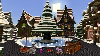 Screenshot of the Minecraft Bedrock Marketplace product Holiday in Winterblocks created by Blocks First.