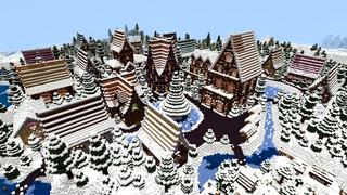 Screenshot of the Minecraft Bedrock Marketplace product Holiday in Winterblocks created by Blocks First.