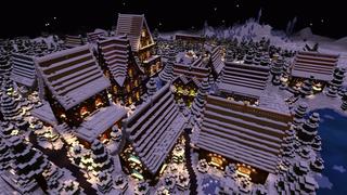 Screenshot of the Minecraft Bedrock Marketplace product Holiday in Winterblocks created by Blocks First.