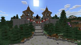 Screenshot of the Minecraft Bedrock Marketplace product Old Capella Kingdom created by Blocks First.