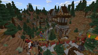 Screenshot of the Minecraft Bedrock Marketplace product Old Capella Kingdom created by Blocks First.