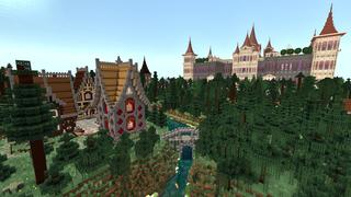 Screenshot of the Minecraft Bedrock Marketplace product Palace Life created by Blocks First.