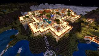 Screenshot of the Minecraft Bedrock Marketplace product Terskiahn Hilltop Fort created by Blocks First.