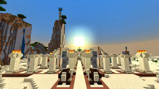 Screenshot of the Minecraft Bedrock Marketplace product Terskiahn Hilltop Fort created by Blocks First.