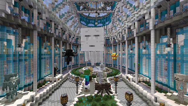 Screenshot of the Minecraft Bedrock Marketplace product 10 Years of Minecraft created by Blockworks.