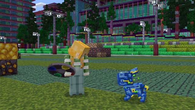 Screenshot of the Minecraft Bedrock Marketplace product AI PETS created by Blockworks.