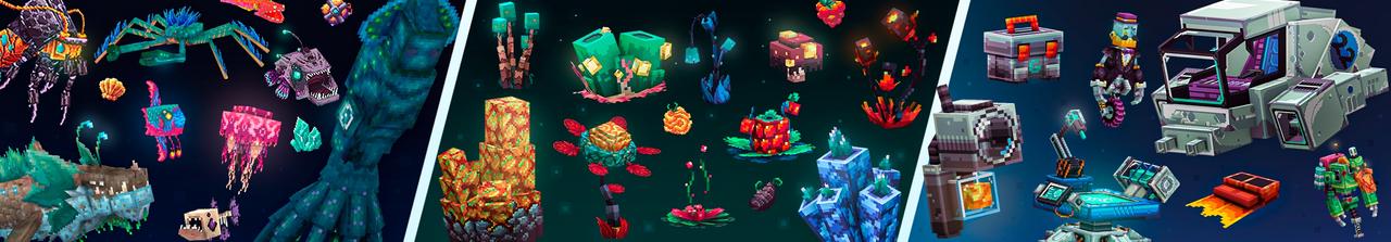 Panorama of the Minecraft Bedrock Marketplace product AQUATIC EXPANSION created by Blockworks.