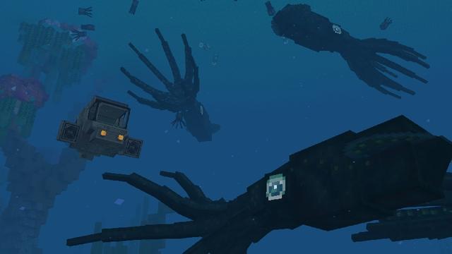 Screenshot of the Minecraft Bedrock Marketplace product AQUATIC EXPANSION created by Blockworks.