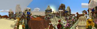 Panorama of the Minecraft Bedrock Marketplace product Babylon created by Blockworks.