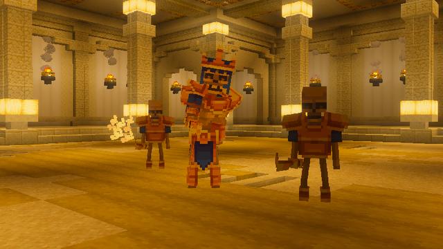 Screenshot of the Minecraft Bedrock Marketplace product Boss Dungeons created by Blockworks.