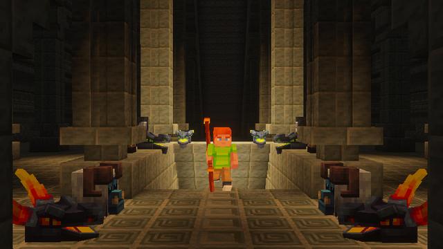 Screenshot of the Minecraft Bedrock Marketplace product Boss Dungeons created by Blockworks.