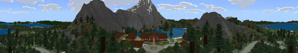 Panorama of the Minecraft Bedrock Marketplace product Campcraft created by Blockworks.