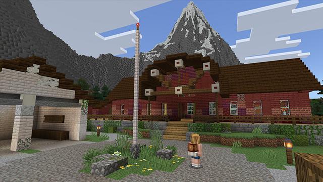 Screenshot of the Minecraft Bedrock Marketplace product Campcraft created by Blockworks.