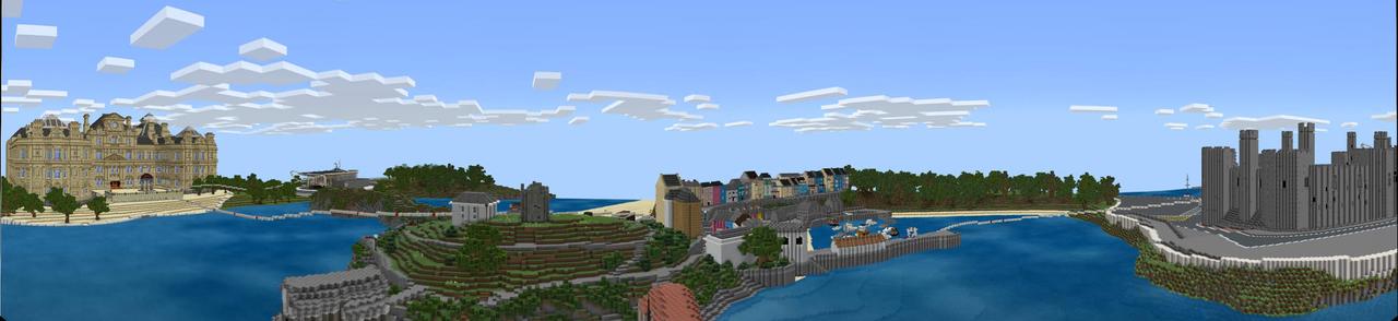 Panorama of the Minecraft Bedrock Marketplace product CareersCraft created by Blockworks.