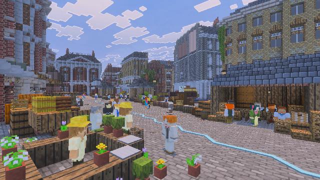 Screenshot of the Minecraft Bedrock Marketplace product Charles Booth's London created by Blockworks.