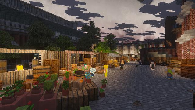 Screenshot of the Minecraft Bedrock Marketplace product Charles Booth's London created by Blockworks.