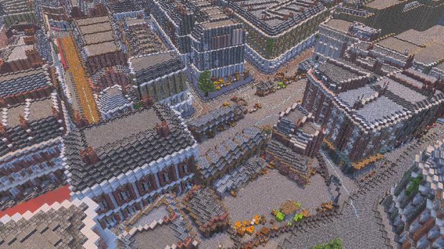 Screenshot of the Minecraft Bedrock Marketplace product Charles Booth's London created by Blockworks.