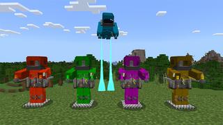 Screenshot of the Minecraft Bedrock Marketplace product Colour Jetpacks created by Blockworks.