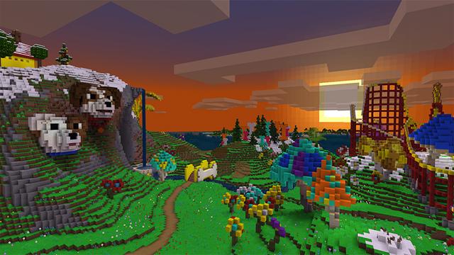 Screenshot of the Minecraft Bedrock Marketplace product Dogtopia created by Blockworks.