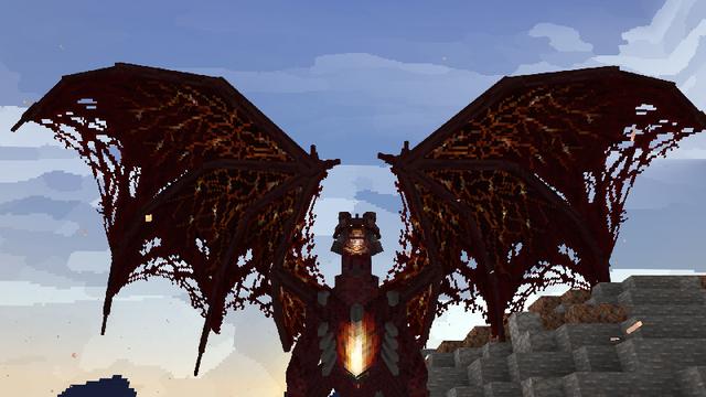 Screenshot of the Minecraft Bedrock Marketplace product Dragon Hunter created by Blockworks.