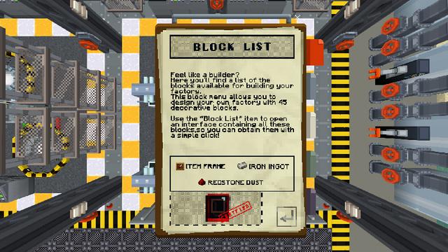 Screenshot of the Minecraft Bedrock Marketplace product FactoryCraft created by Blockworks.