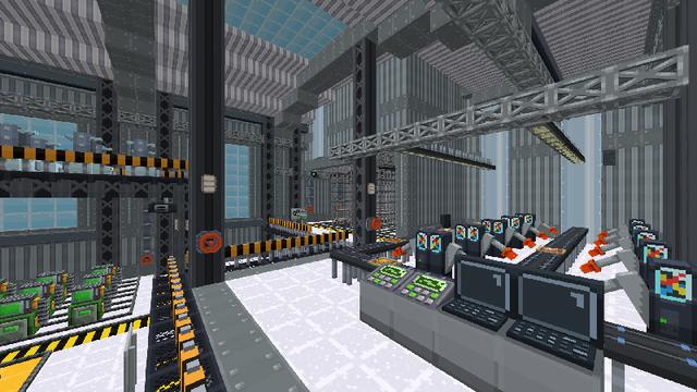 Screenshot of the Minecraft Bedrock Marketplace product FactoryCraft created by Blockworks.