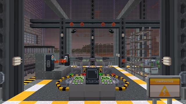 Screenshot of the Minecraft Bedrock Marketplace product FactoryCraft created by Blockworks.