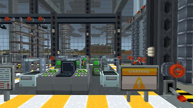Screenshot of the Minecraft Bedrock Marketplace product FactoryCraft created by Blockworks.