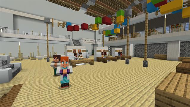 Screenshot of the Minecraft Bedrock Marketplace product Fintropolis created by Blockworks.