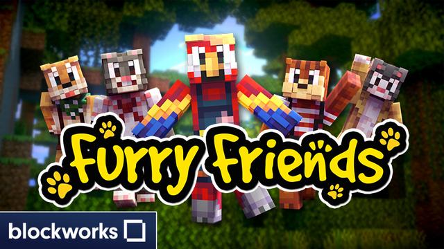 Thumbnail of the Minecraft Bedrock Marketplace product Furry Friends created by Blockworks.