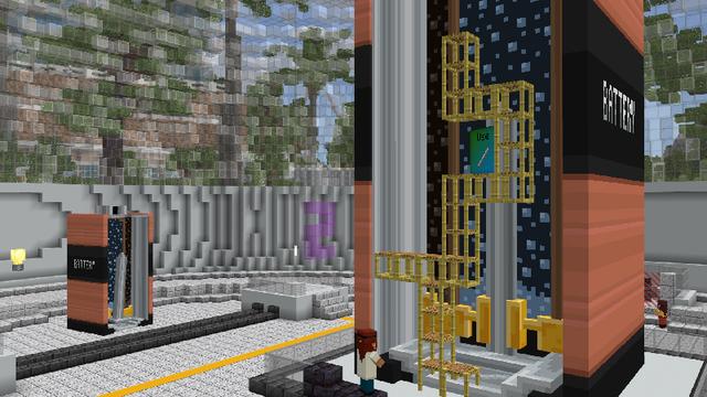 Screenshot of the Minecraft Bedrock Marketplace product Green Energy City created by Blockworks.