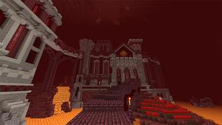 Screenshot of the Minecraft Bedrock Marketplace product Hellstone Keep created by Blockworks.
