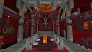 Screenshot of the Minecraft Bedrock Marketplace product Hellstone Keep created by Blockworks.