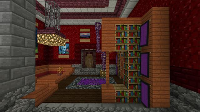 Screenshot of the Minecraft Bedrock Marketplace product Hellstone Keep created by Blockworks.