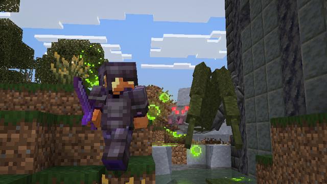 Screenshot of the Minecraft Bedrock Marketplace product Hidden Bosses created by Blockworks.