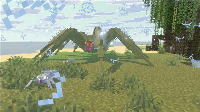 Screenshot of the Minecraft Bedrock Marketplace product Hidden Bosses created by Blockworks.