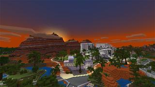 Screenshot of the Minecraft Bedrock Marketplace product Red Rock Resort created by Blockworks.