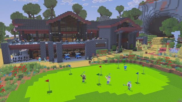Screenshot of the Minecraft Bedrock Marketplace product Sulfur Golf created by Blockworks.