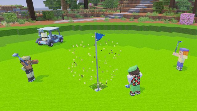 Screenshot of the Minecraft Bedrock Marketplace product Sulfur Golf created by Blockworks.