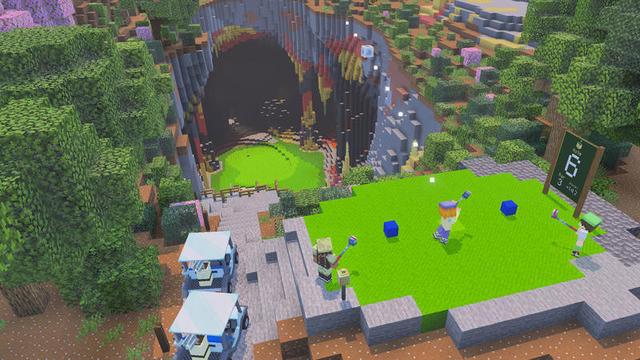 Screenshot of the Minecraft Bedrock Marketplace product Sulfur Golf created by Blockworks.