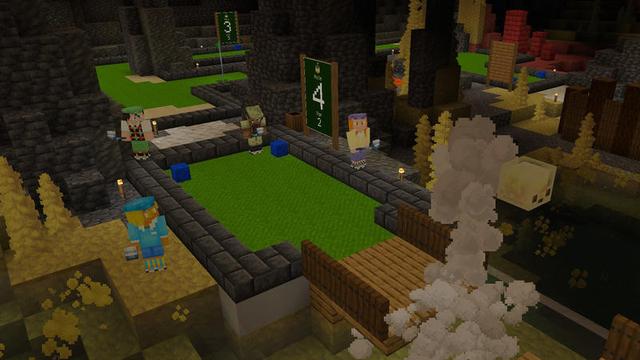 Screenshot of the Minecraft Bedrock Marketplace product Sulfur Golf created by Blockworks.