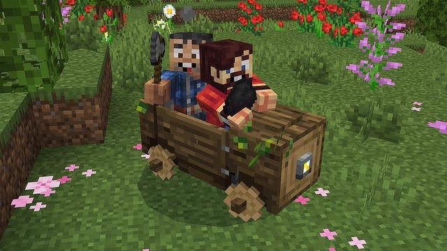 Screenshot of the Minecraft Bedrock Marketplace product Vanilla Vehicles created by Blockworks.