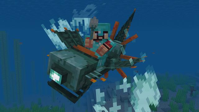 Screenshot of the Minecraft Bedrock Marketplace product Vanilla Vehicles created by Blockworks.
