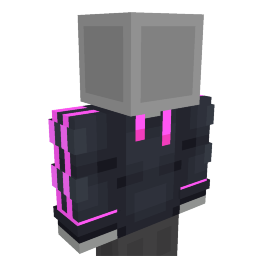 Thumbnail of the Minecraft Bedrock Marketplace product Black Pink Hoodie created by Blocky.