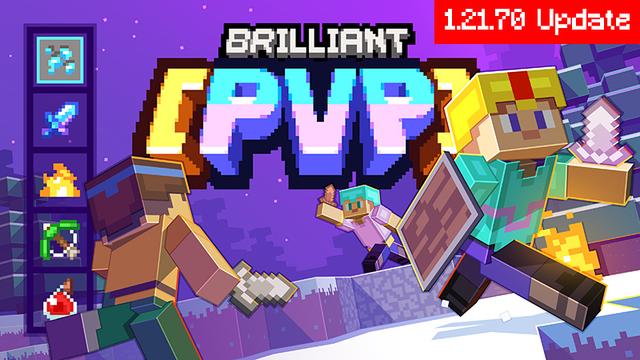 Thumbnail of the Minecraft Bedrock Marketplace product BRILLIANT PVP [1.21+] created by Blocky.