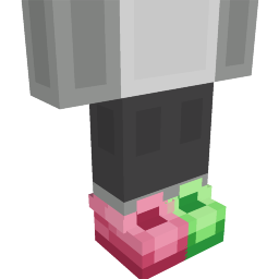 Thumbnail of the Minecraft Bedrock Marketplace product Green Pink Sneakers created by Blocky.